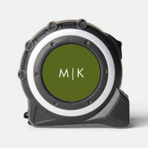 Olijfgroen Modern Monogram Rolmaat