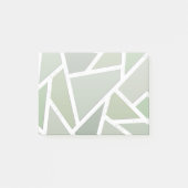Olijfgroen mozaïekpatroon post-it® notes (Voorkant)