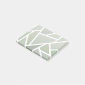 Olijfgroen mozaïekpatroon post-it® notes (Schuin)