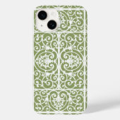 Olijfgroen rolpatroon Case-Mate iPhone case (Achterkant)