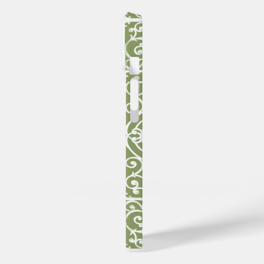 Olijfgroen rolpatroon Case-Mate iPhone case (Achterkant / Links)