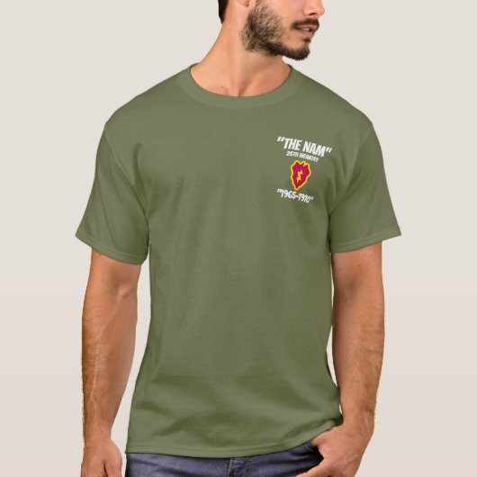 Olijfgroen T-shirt 25e infanterie (Voorkant)