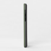 Olijfgroen Tik Gestreept Modern Case-Mate iPhone Case (Achterkant/links)