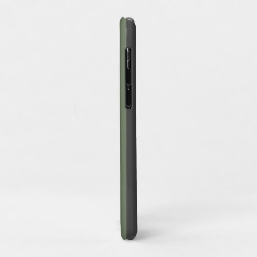Olijfgroen Tik Gestreept Modern Case-Mate iPhone Case (Achterkant/links)