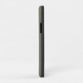 Olijfgroen Tik Gestreept Modern Case-Mate iPhone Case (Achterkant/rechts)