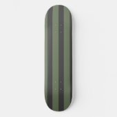 Olijfgroen Tik Gestreept Modern Skateboard (Voorkant)
