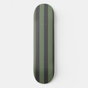 Olijfgroen Tik Gestreept Modern Skateboard