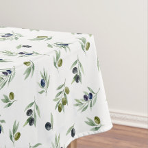 Olijfgroen Waterverf Botanische Chic Patroon