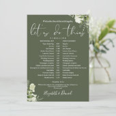 Olijfgroene begroeiing Trouw schema Tijdschema Programma (Staand voorkant)