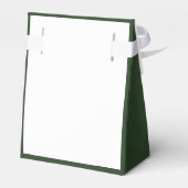 Olijfgroene bruiloft gunst box bedankdoosjes (Achterkant)