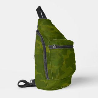 Olijfgroene camouflagepatroon sling bag