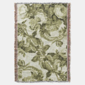 Olijfgroene  flessenverbinding deken (Voorkant Verticaal)