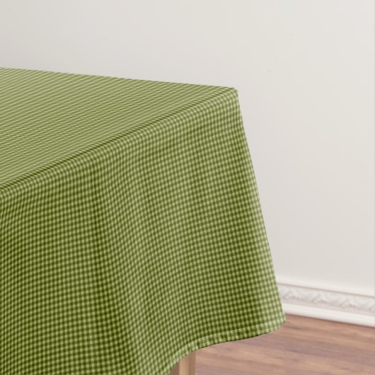 Olijfgroene Gingham-52x70 KATOENTABLETTE Tafelkleed (Voorbeeld)