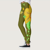 Olijfgroene Leggings (Links)