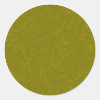 Olijfgroene oppervlakte met subtiel draaiend patro ronde sticker