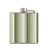 Olijfgroene schaduwstrepen heupfles (Achterkant)