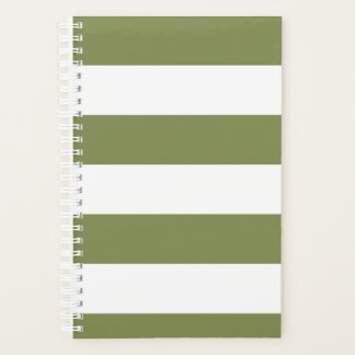 Olijfgroene streep planner