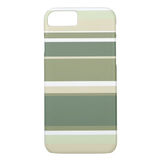 Olijfgroene strepen Case-Mate iPhone case (Achterkant)