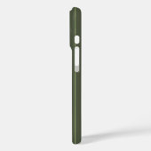 Olijfgroene strepen Case-Mate iPhone case (Achterkant / Links)