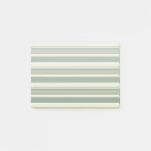 Olijfgroene strepen post-it® notes (Voorkant)