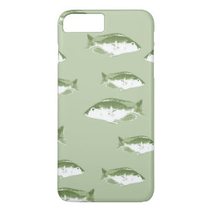 Olijfgroene vis iPhone 8 plus / 7 plus hoesje
