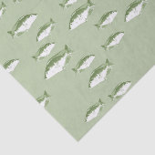 Olijfgroene vis tissuepapier (Detail)