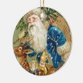  Olijfkerstman met een Rudolph Ceramic O Keramisch Ornament (Links)