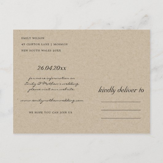 OLIJFOLIAGE WATERVERF STROOM DE DATUM KAART BEWARE (Achterkant)