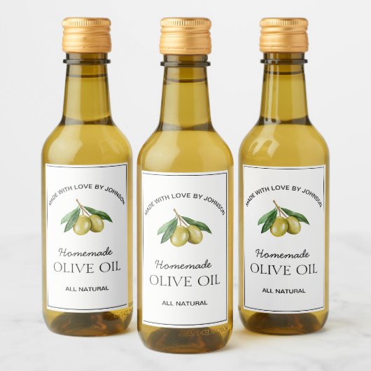 Olijfolie Etiket (Flessen)