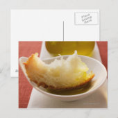 Olijfolie met wit brood briefkaart (Voorkant / Achterkant)