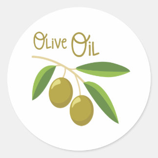 Olijfolie Ronde Sticker