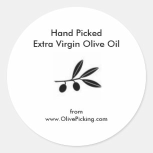 Olijfolie Ronde Sticker