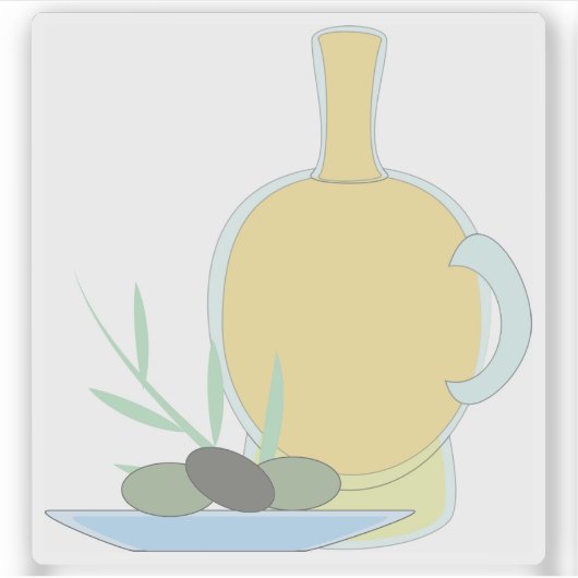 Olijfolie Sticker (Voorkant)