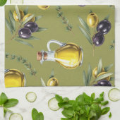 Olijfolie van Natasha Us Theedoek (Gevouwen)