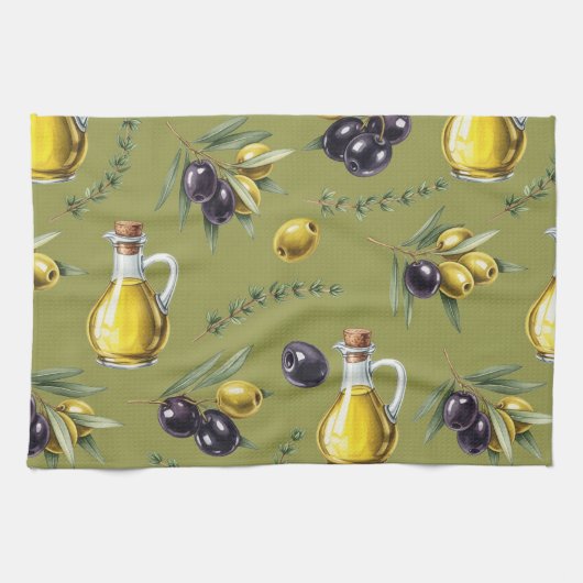 Olijfolie van Natasha Us Theedoek (Horizontaal)