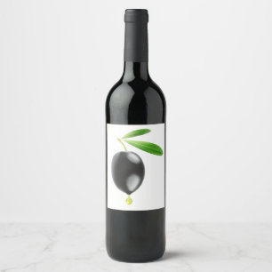 Olijfolie Wijn Etiket