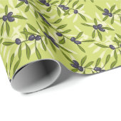 Olijfpatroon Cadeaupapier (Rol Hoek)