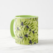 Olijfpatroon Mok (Voorkant links)