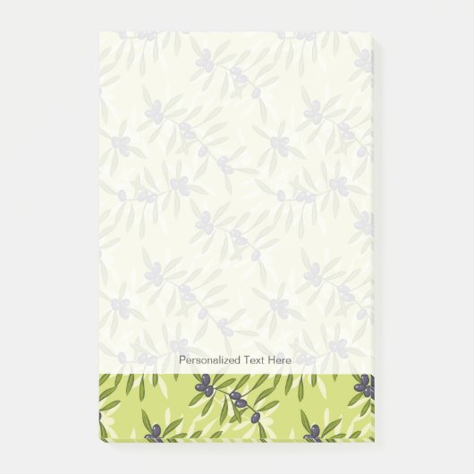 Olijfpatroon Post-it® Notes (Voorkant)