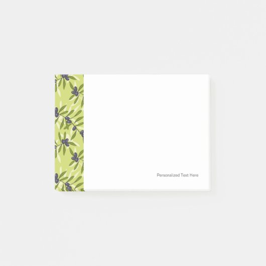 Olijfpatroon Post-it® Notes (Voorkant)