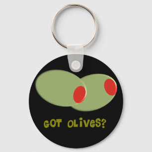 Olijfsdesign Gifts "Heb je Olijven?" Sleutelhanger