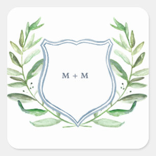 Olijftak Boho Garden Monogram Stickers