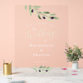 Olijftak bruiloft welkom acryl bord (Huwelijk)