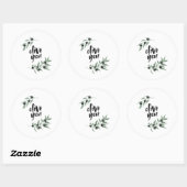 Olijftak krans Valentijnsdag stickers (Vel)