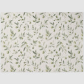 Olijftak mediterraan patroon tissuepapier (Voorkant)