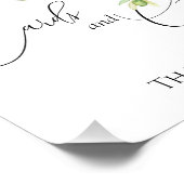 Olijftak Modern Kaarten en geschenken Poster (Hoek)