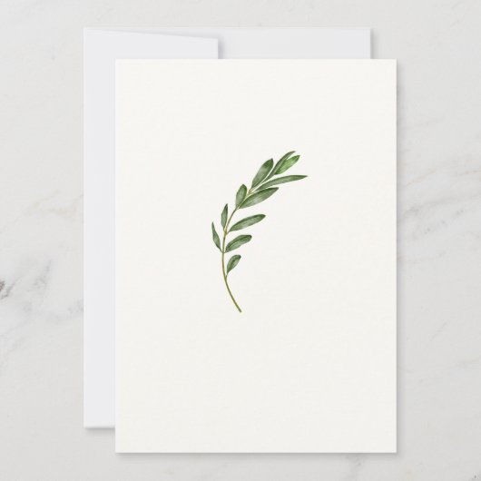 Olijftak - Uitnodiging (Achterkant)