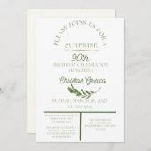 Olijftak - Uitnodiging  (Voorkant / Achterkant)