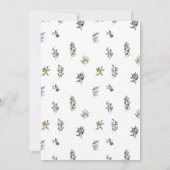 Olijftakken boho krans trouwtafel nummers kaart (Achterkant)