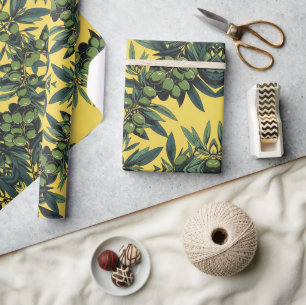 Olijftakken Gratis Palestina bloemen & plantkunde Cadeaupapier